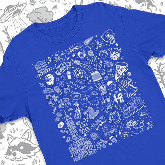 Philly Icons T-Shirt (Blue)