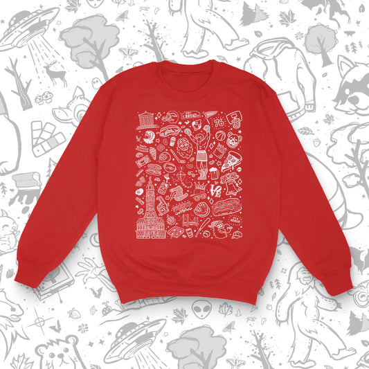 Philly Icons Sweatshirt (Red)