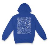 Philly Icons Zip Up Hoodie (Blue)