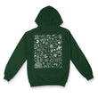 Philly Icons Zip Up Hoodie (Dark Green)