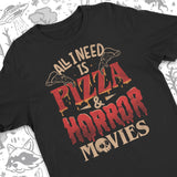 Pizza and Horror Movies T-Shirt